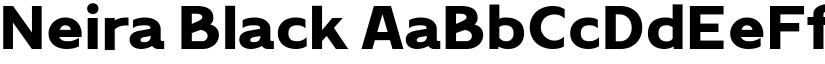 Neira Black font