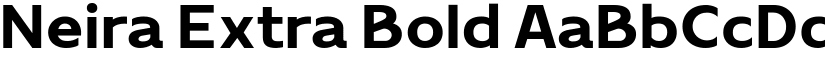 Neira Extra Bold font
