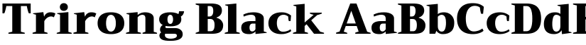 Trirong Black font