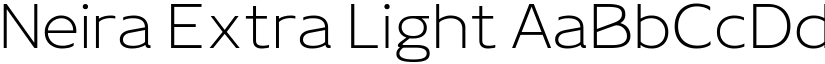 Neira Extra Light font