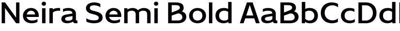 Neira Semi Bold font
