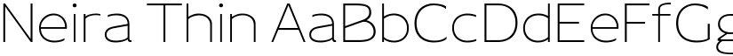 Neira Thin font