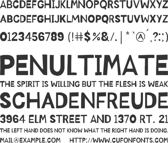 Mixerato font preview