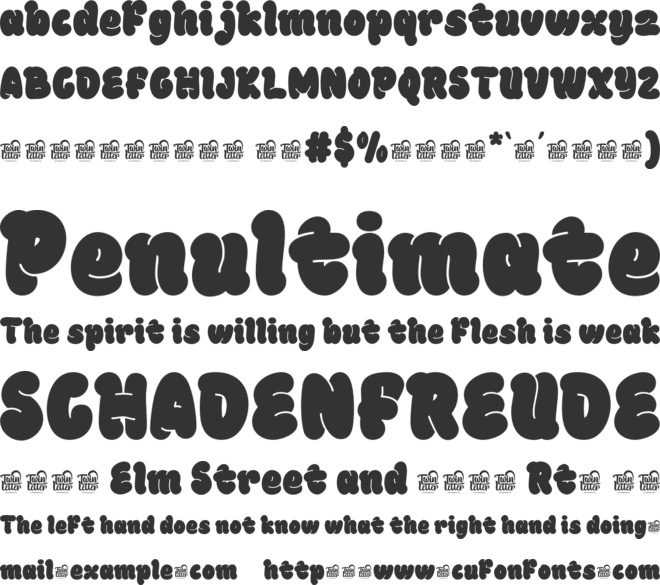 MORANKY Trial font preview