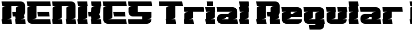 RENKES Trial Regular font