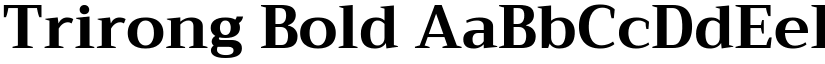Trirong Bold font