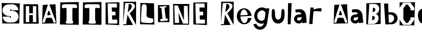 SHATTERLINE Regular font
