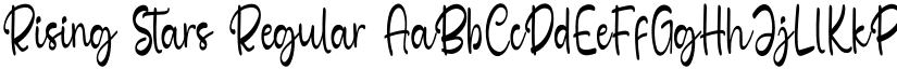 Rising Stars Regular font