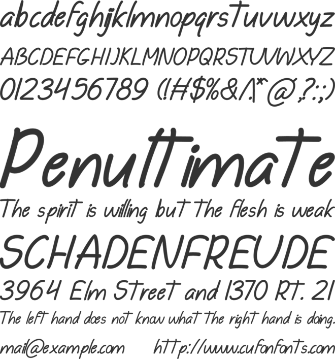 Bertaut font preview