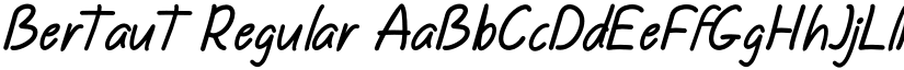 Bertaut Regular font
