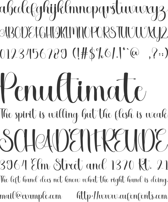 Daubba font preview