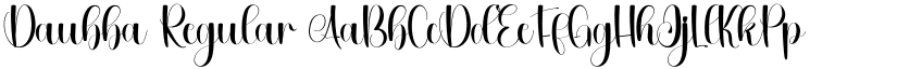 Daubba Regular font