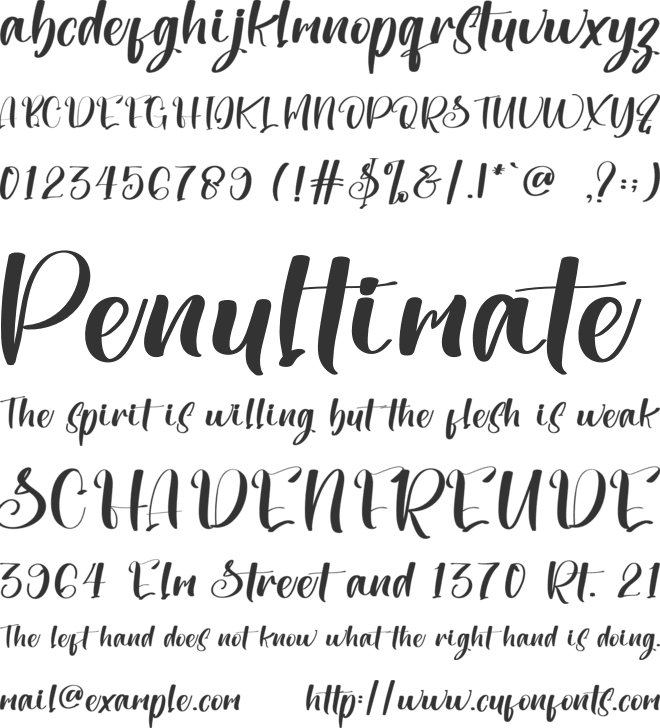 Sahbbie font preview