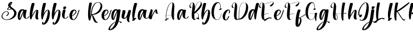 Sahbbie Regular font