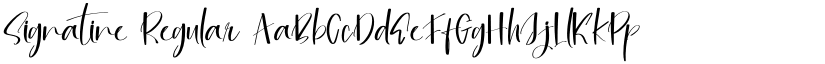 Signatine Regular font