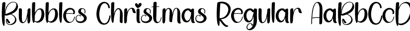 Bubbles Christmas Regular font