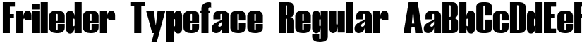 Frileder Typeface Regular font