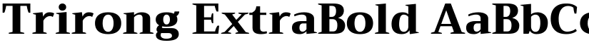 Trirong ExtraBold font