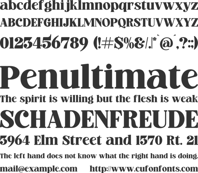 Marble Capital font preview