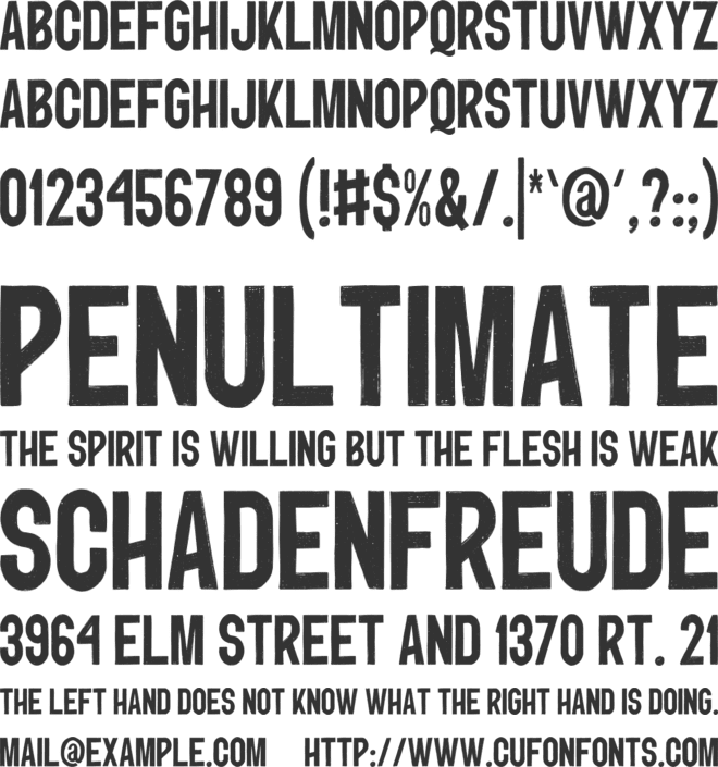 Barthon Riverside sans font preview