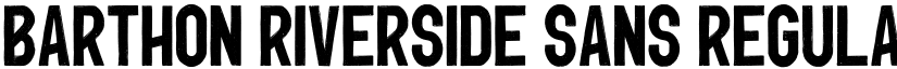 Barthon Riverside sans Regular font