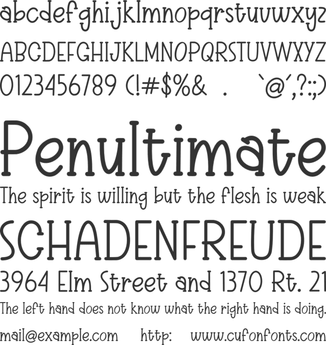 Longin font preview