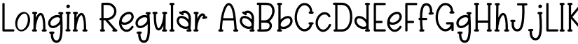 Longin Regular font