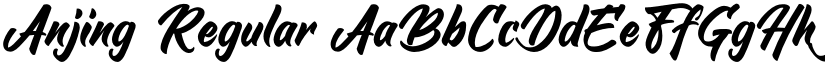 Anjing Regular font
