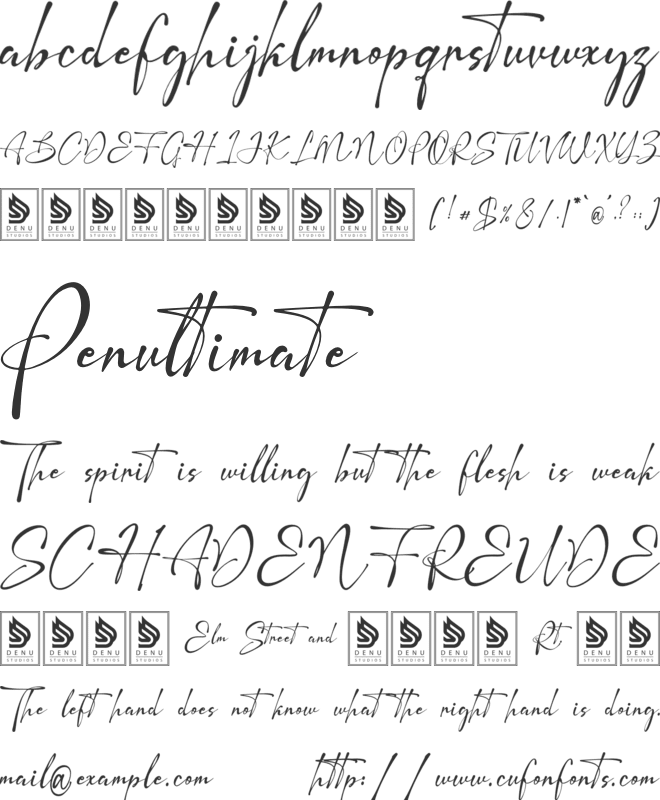 The Baethmy font preview