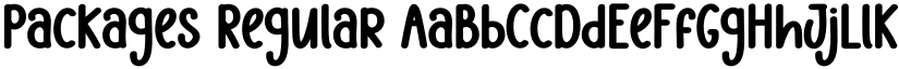 Packages Regular font