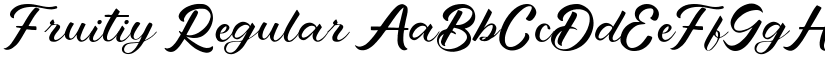 Fruitiy Regular font
