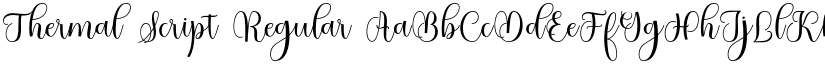 Thermal Script Regular font