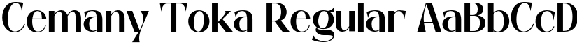 Cemany Toka Regular font