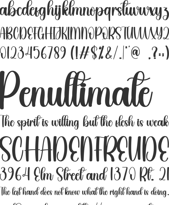 Drayton font preview