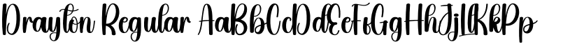 Drayton Regular font