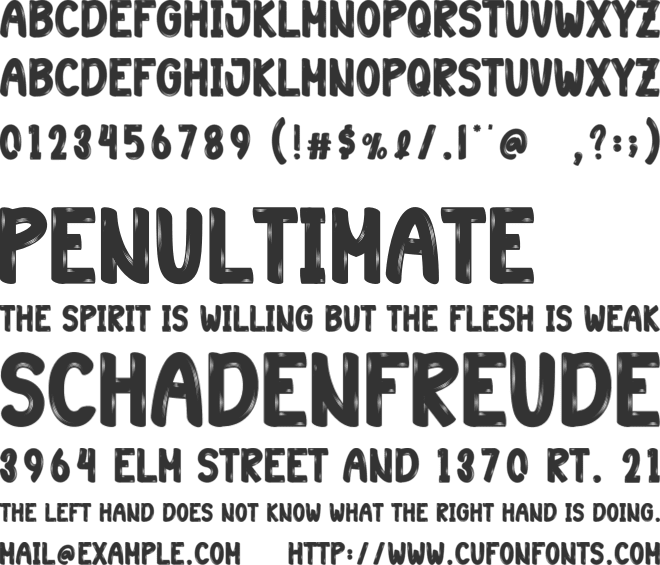 Barbie Cute font preview