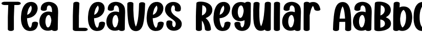 Tea Leaves Regular font