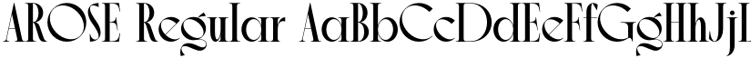 AROSE Regular font