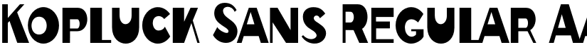 Kopluck Sans Regular font