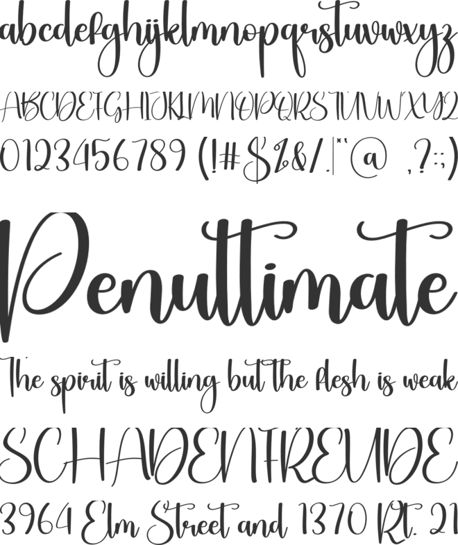 Bestival font preview