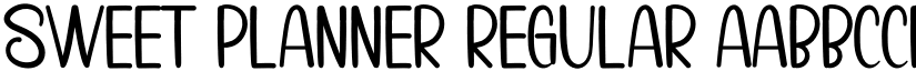 Sweet Planner Regular font