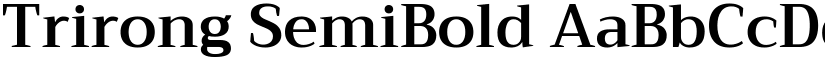 Trirong SemiBold font