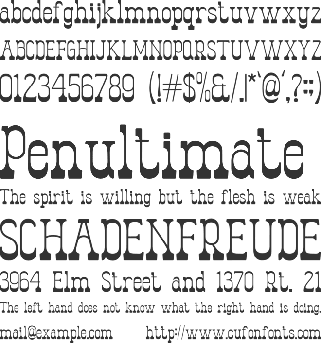 Chisello font preview