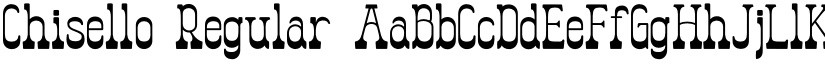 Chisello Regular font