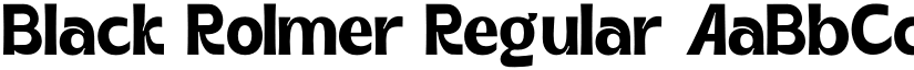 Black Rolmer Regular font