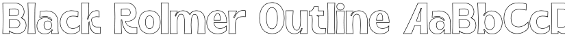 Black Rolmer Outline font