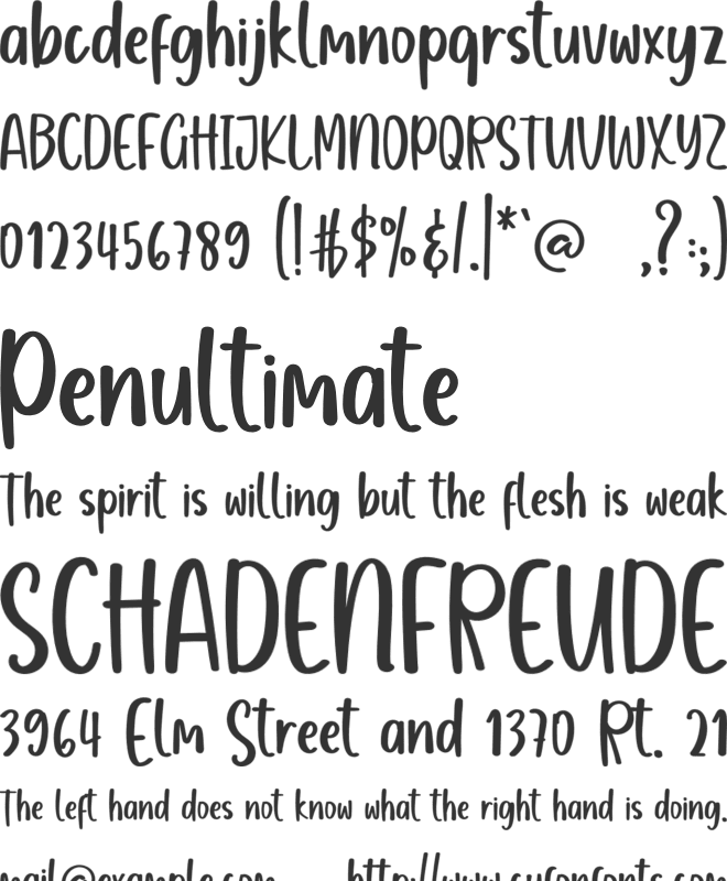 Santa Letters font preview