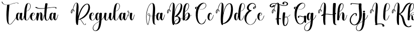 Talenta Regular font