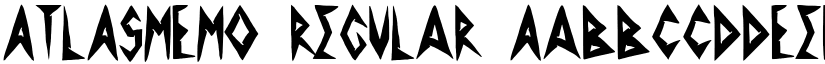 ATLASMEMO Regular font