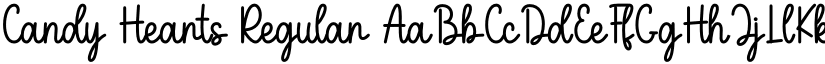 Candy Hearts Regular font